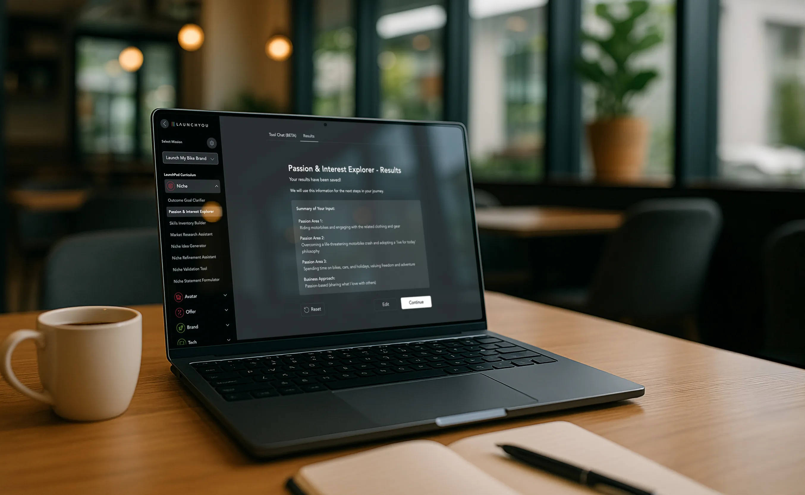 Launch You Focus Tools Dashboard